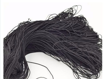 Eco - Friendly Black Elastic Cord 2mm , Stretchy Elastic Cord For