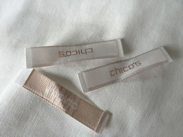 Eco - Friendly Cotton Woven Clothing Labels Tags For Clothes