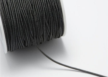 Eco - Friendly Black Elastic Cord 2mm , Stretchy Elastic Cord For